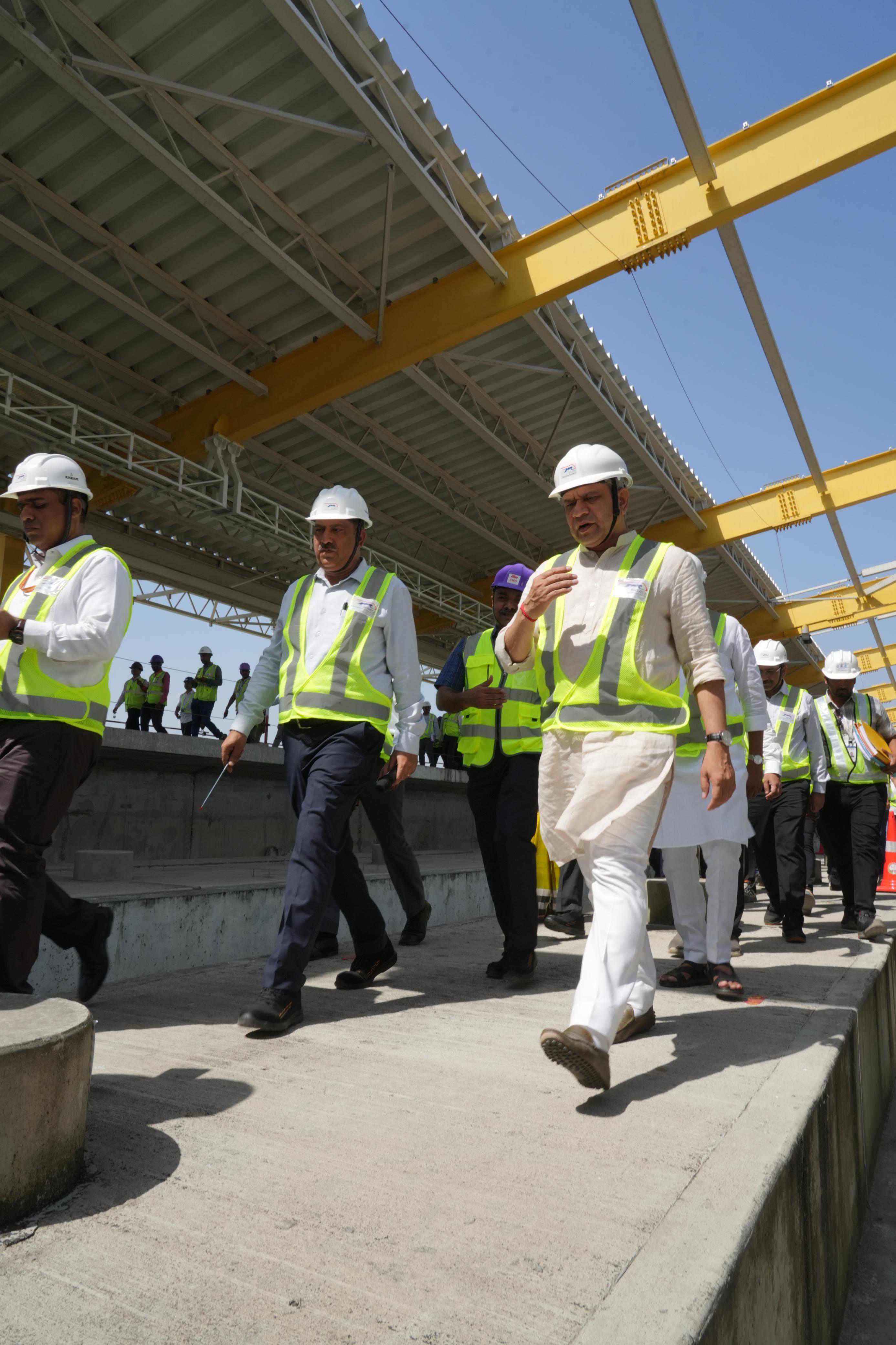 Shri Ashwini Vaishnaw, Hon’ble Minister of Railways along with Shri Nakano Hiromasa, Minister of Land, Infrastructure, Transport and Tourism (MLIT) of Japan visited key sites of Mumbai–Ahmedabad Bullet Train project on 3rd October 2025 in Surat & Mumbai
